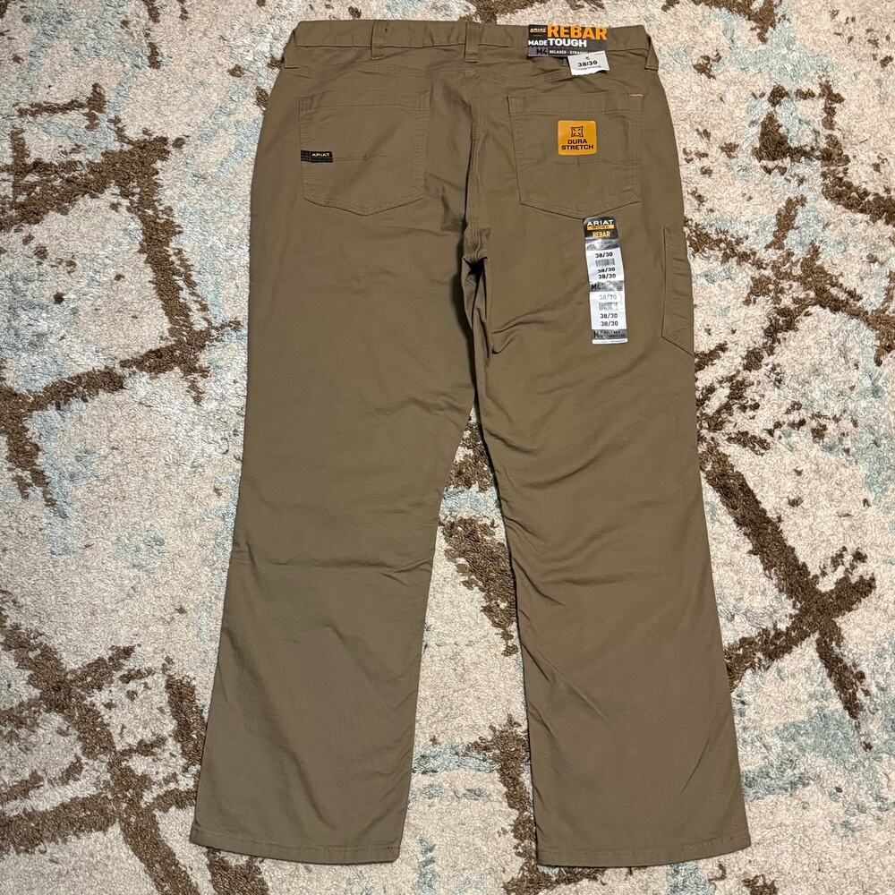 NWT Ariat M4 Rebar Relaxed Straight Carpenter Work Pants Size 38x30 - Picture 2 of 6